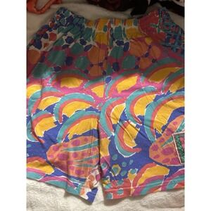 Vintage Ken Done Shorts Large Women's! Beach!‎ Fish!